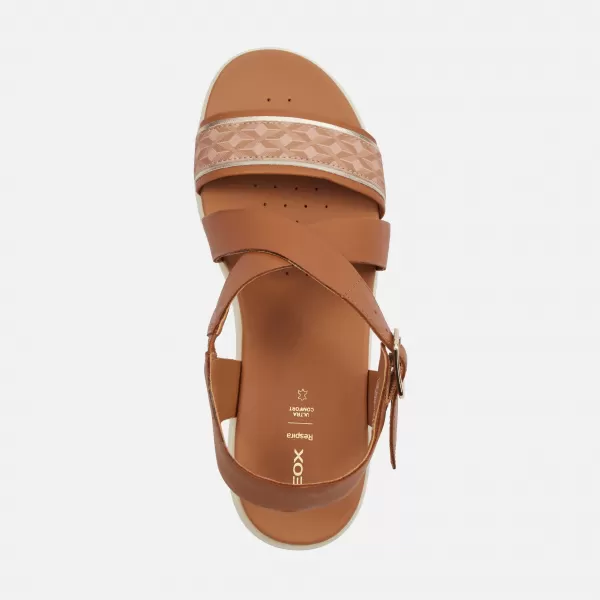  Damensandalen GEOX XAND 2.2S HELLBRAUN 