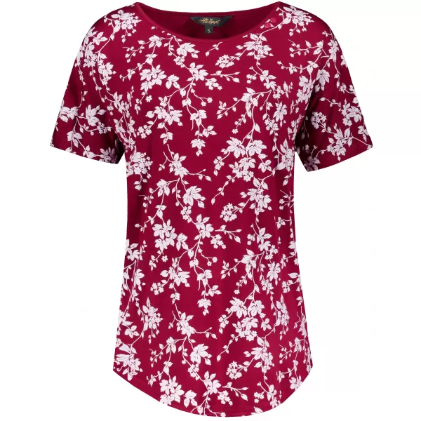  Damen-T-Shirt ALTISPORT GYLDA BURGUND 