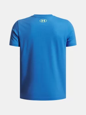 T-Shirt für Jungen UNDER ARMOUR OVERLAY WM SS BLAU