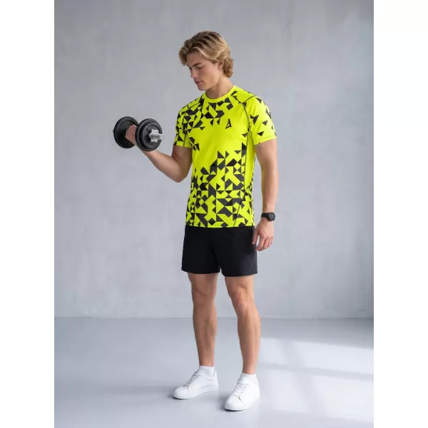  Funktionelle Kompression von Männern t -Shirt Premium ALTISPORT VOJ/ALM108TR04 NEON 