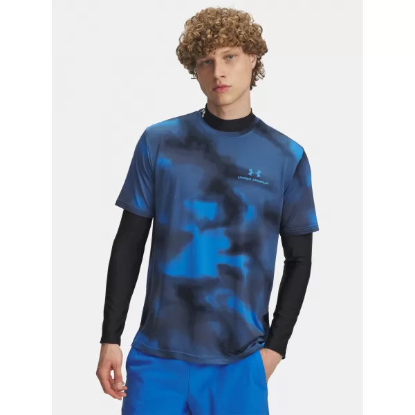  Herren-T-Shirt UNDER ARMOUR VANISH ENERGY PRINTED SS 1383974-402 BLAU 