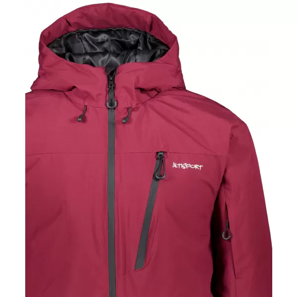  Herren-Winterjacke ALTISPORT GAL BURGUND 