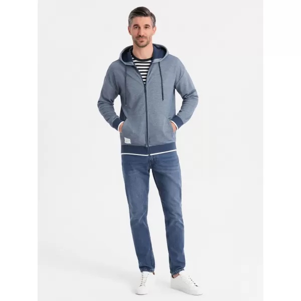  Herren -Sweatshirt OMBRE BLACK OM-SSZP-0210 MARINEBLAU 