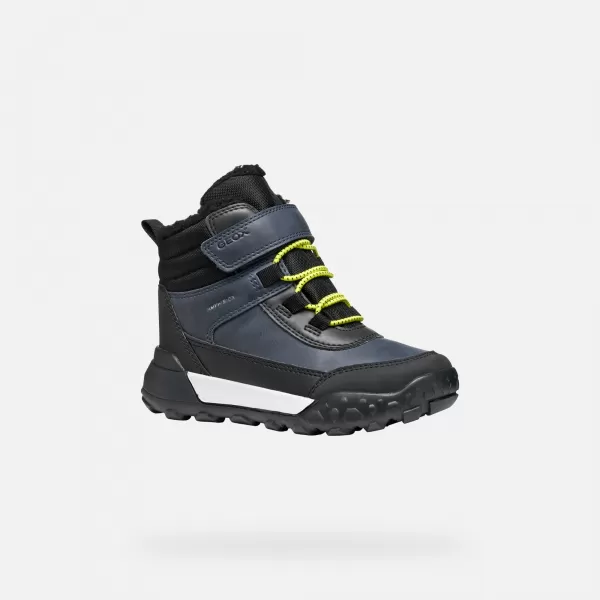  Stiefeletten für Jungen GEOX TREKKYUP ABX J46MBE0MEMSC0749 DUNKELBLAU 