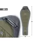 Schlafsack PENTAGON MUMMY SLEEPING BAG 360GR/M² D19003 BRAUN GRAU/MIX