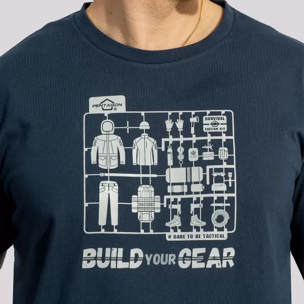  T-Shirt PENTAGON AGERON BUILD YOUR GEAR K09012 MITTERNACHTSBLAU 