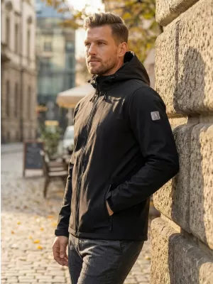 Herren -Softshelljacke ALTISPORT NEWET SCHWARZ
