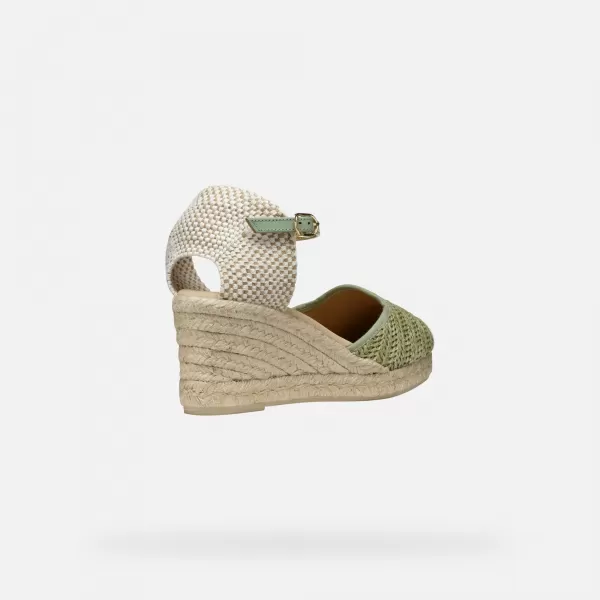  Damensandalen GEOX GELSA LOW HELLGRÜN 