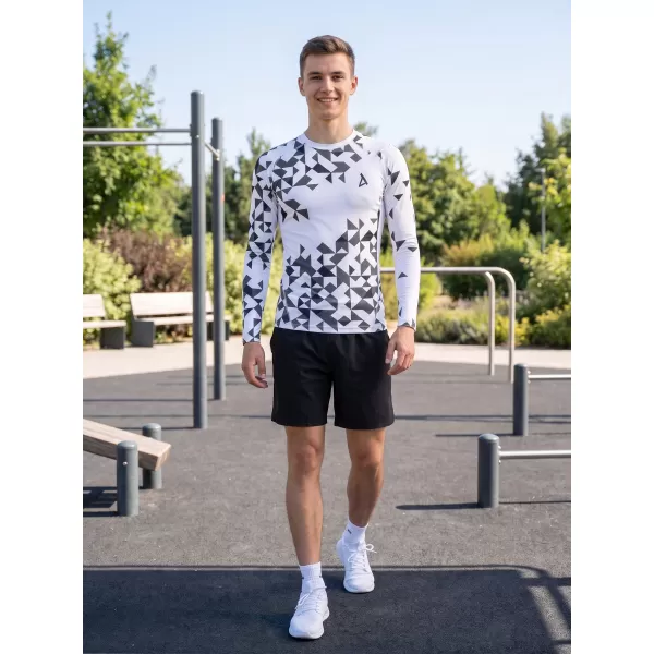 Hochwertiges funktionelles Kompressionsshirt für Herren ALTISPORT VOJ/ALM108TR03 WEIß 