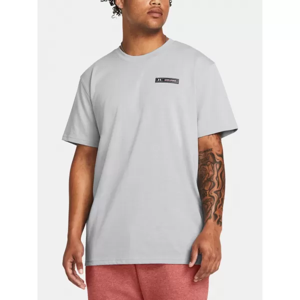  Herren-T-Shirt UNDER ARMOUR UA HW ARMOUR LABEL SS 1382831-011 GRAU 