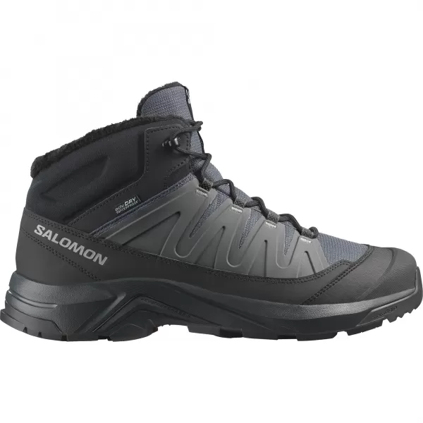  Herrenschuhe SALOMON X-ADVENTURE COLDRUSH WATERPROOF ASPHALT/SCHWARZ/LEGIERUNG 