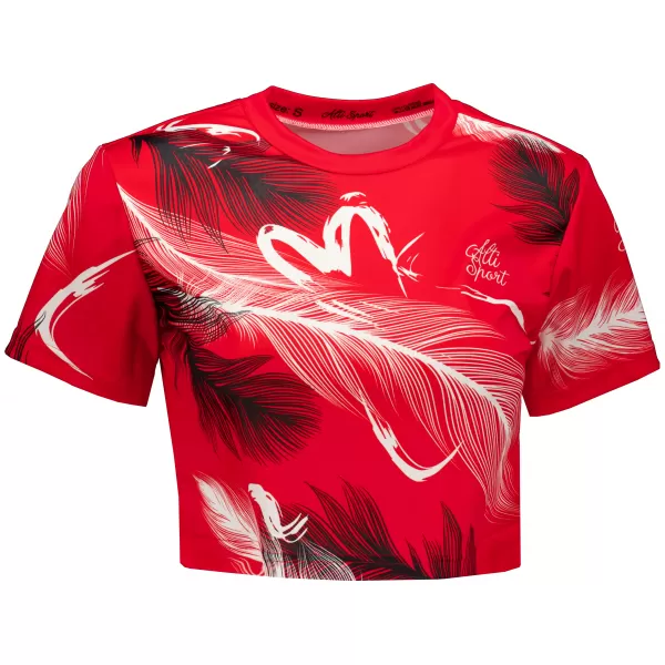  Premium-Crop-Top für Damen ALTISPORT VOJ/ALW001TR07 ROT 