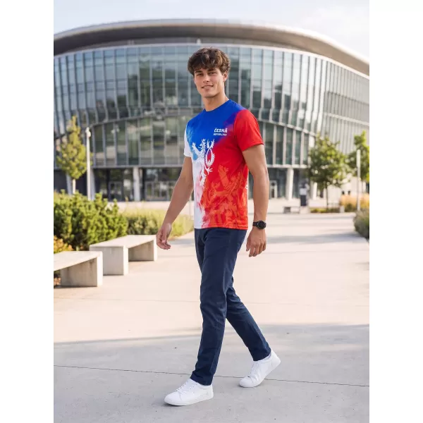  Männer funktionaler T -Shirt Premium ALTISPORT VOJ/ALM118TR01 FLAGGE/LÖWEN 