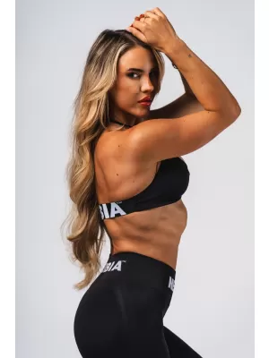 Nahtloser Lift-up-Sport-BH FLOW SEAMLESS 495 BLACK Nebbia