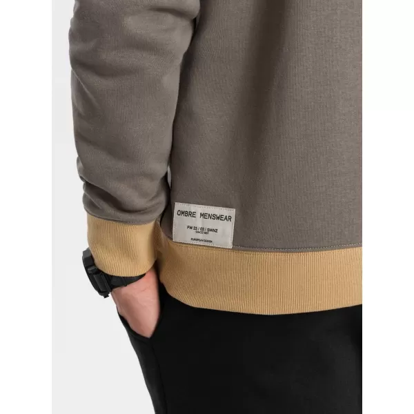  Herren-Sweatshirt OMBRE B1673 KHAKI 