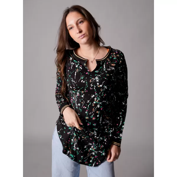  Langes T-Shirt für Damen ALTISPORT GUSSIE SCHWARZ 