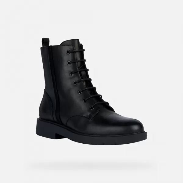  Damen-Stiefeletten GEOX SPHERICA EC1 G004200 SCHWARZ 