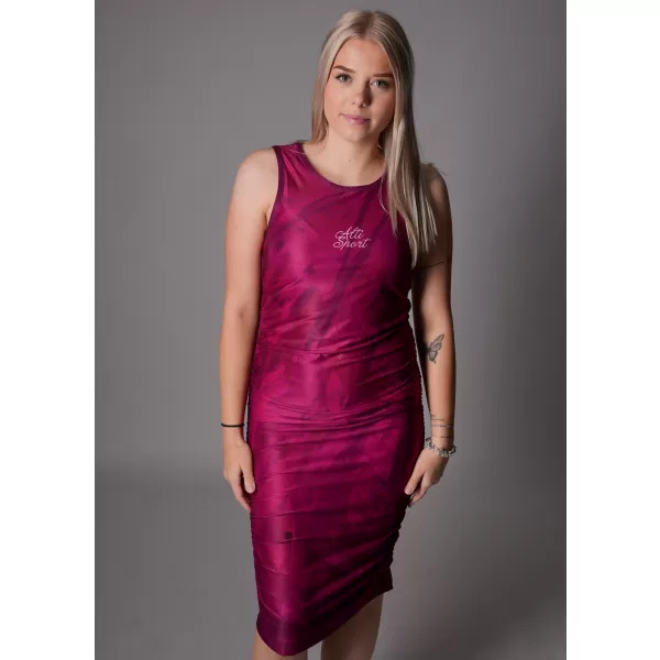  Premium-Kleid für Damen ALTISPORT VOJ/ALW096SAT03 BURGUND 