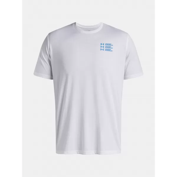 Herren-T-Shirt UNDER ARMOUR UA TRIPLE STACK LC LOGO SS WEIß 
