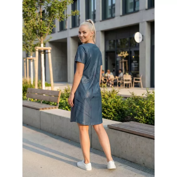  Damen erweitert T -Shirt Premium ALTISPORT VOJ/ALW075SAT02 DUNKEL-PETER 