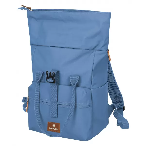  Rucksack TRAVELITE BASICS SHORT HANDLE ROLL-UP DENIM 