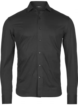 Herrenhemd TEE JAYS | TJ 4030 SCHWARZ