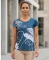 Damen Freizeitshirt Premium ALTISPORT VOJ/ALW120TR06 DUNKELBLAU