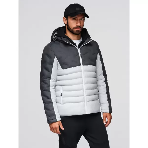  Jacke OMBRE OM-JALP-0206 GRAPHIT UND WEIß 