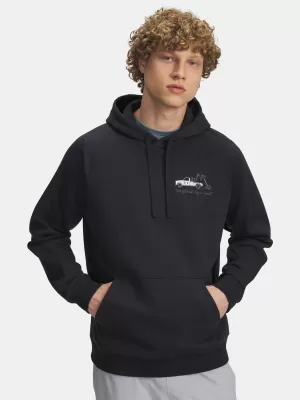 Herren-Sweatshirt UNDER ARMOUR UA RIVAL FLEECE HBR LOGO HD 6003955-001 SCHWARZ