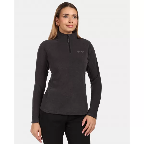  Fleece-Sweatshirt für Damen KILPI ALMERI-W ZL0211KI SCHWARZ 
