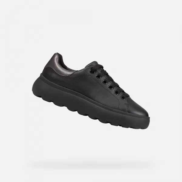  Damen-Sneaker GEOX SPHERICA EC4.1 G000584 SCHWARZ 