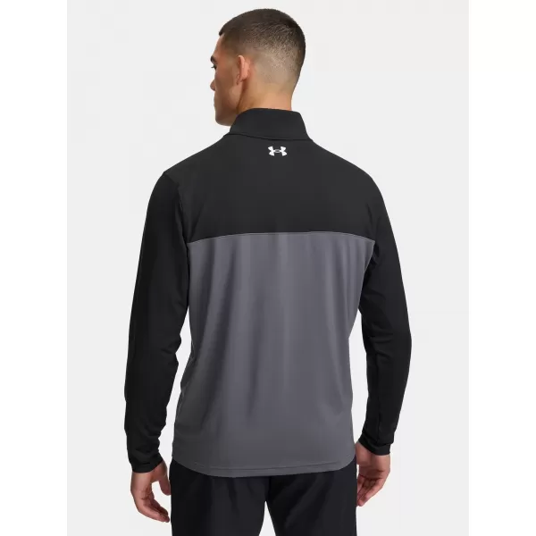  Herren-Sweatshirt UNDER ARMOUR UA T2G 1/4 ZIP 1389878-002 SCHWARZ 