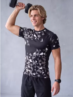Funktionelle Kompression von Männern t -Shirt Premium ALTISPORT VOJ/ALM108TR04 SCHWARZ