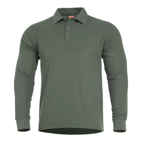  T-Shirt PENTAGON ANIKETOS LONG POLO K09013 TARNGRÜN 