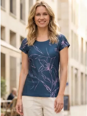 Damen Freizeitshirt Premium ALTISPORT VOJ/ALW100TR06 DUNKELBLAU/ROSA