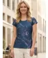 Damen Freizeitshirt Premium ALTISPORT VOJ/ALW100TR06 DUNKELBLAU/ROSA