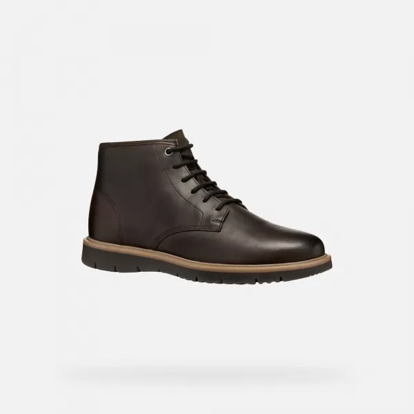  Herrenschuhe GEOX POVE G011452 DUNKELBRAUN 