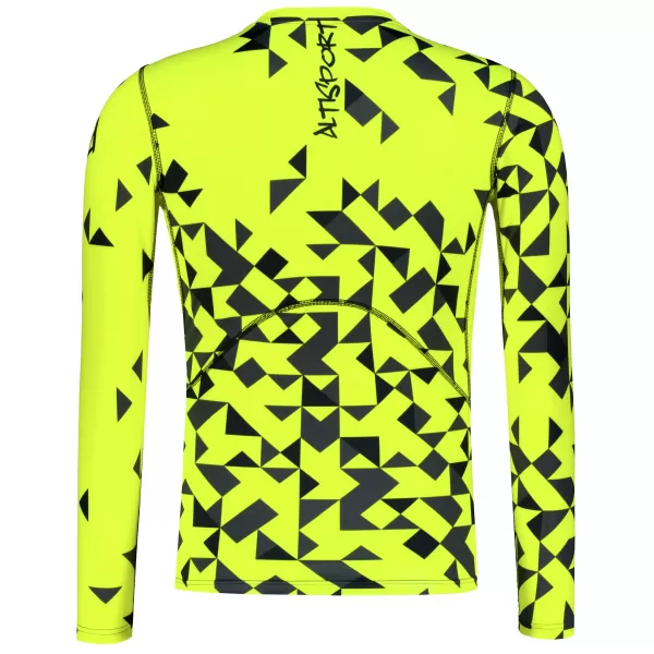  Hochwertiges funktionelles Kompressionsshirt für Herren ALTISPORT VOJ/ALM108TR03 NEONGELB 