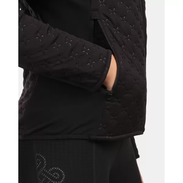  Fleece-Sweatshirt für Damen KILPI NEVIA-W ZL0212KI SCHWARZ 