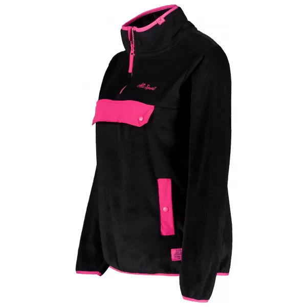 Fleece-Sweatshirt für Damen ALTISPORT GEMMY SCHWARZ 