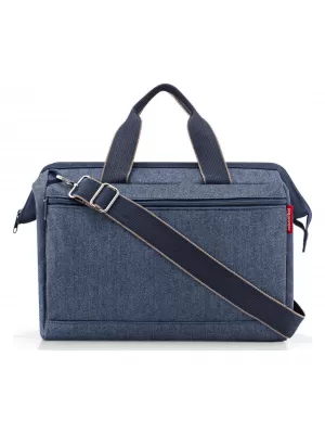 Tasche REISENTHEL ALLROUNDER S POCKET FISCHGRÄTENMUSTER DUNKELBLAU