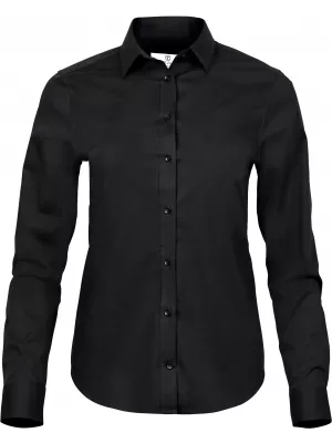 Damenhemd TEE JAYS | TJ 4025 SCHWARZ