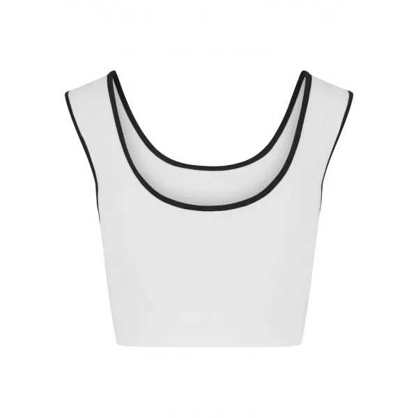  Damen-Tanktop URBAN CLASSICS TB7486A WEIß/SCHWARZ/WEIß/SCHWARZ 