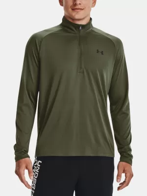 Herren-T-Shirt UNDER ARMOUR UA TECH 2.0 1/2 ZIP 1328495-392 GRÜN
