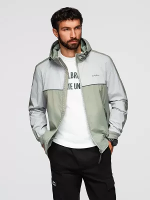 Jacke OMBRE OM-JAFL-0109 GRAU