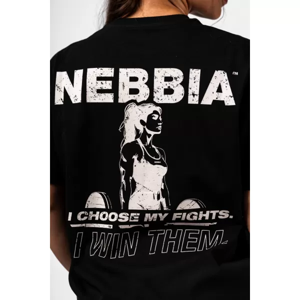  Übergroßes T-Shirt RESET 491 SCHWARZ Nebbia 