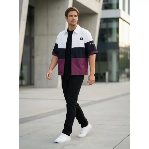  Premium-Herrenhemd ALTISPORT VOJ/ALM051KOS01 BURGUND 