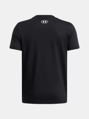 T-Shirt für Jungen UNDER ARMOUR UA B LOGO WORDMARK SS 1389963-001 SCHWARZ
