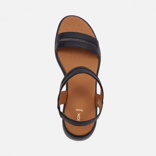  Damensandalen GEOX MELICONIA G000969 SCHWARZ 