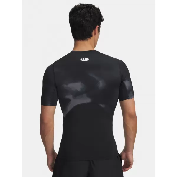  Herren-T-Shirt UNDER ARMOUR UA HG ARMOUR PRINTED SS 1383321-003 SCHWARZ 
